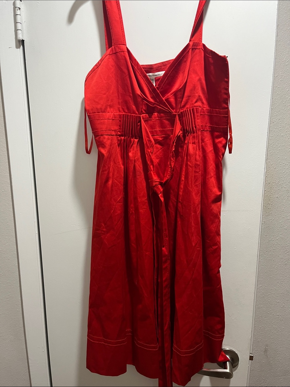 Diane Von Furstenberg Red Midi Dress